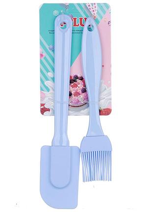 Набор лопатка и кисть силикон a-plus (1929)