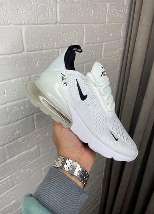 Жіночі кросівки nike air max 270 white, унісекс білі кросівки найк аір макс 270 аїр