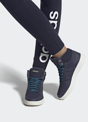 Кроссовки adidas hoops mid зимние ботинки neo winter черевики terrex на флисе утеплённые на меху3 фото