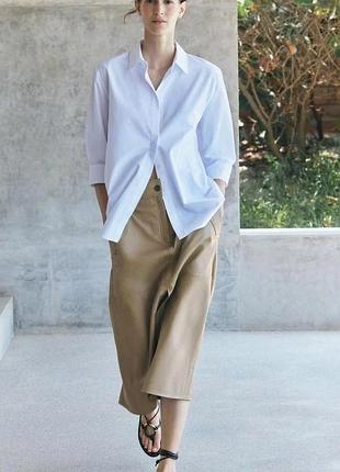 Біла бавовняна сорочка від h&m