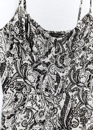 Платье миди с принтом от zara, размер м4 фото