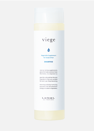 Шампунь відновлювальний для волосся та шкіри голови lebel viege shampoo 240ml