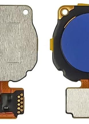 Cканер отпечатка пальца для huawei p smart plus (ine-lx1) blue original с разборки