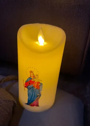 (71) светодиодная лампа со свечами иссуса крестовая. романтичная лампа на столбах. на...