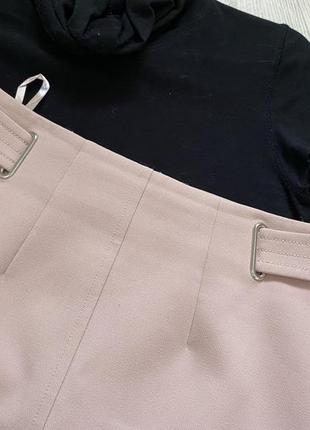 Мини юбка пудрового цвета с подкладкой р.м2 фото