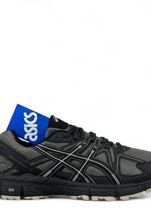 Мужские летние кроссовки gelkayano asics gel kahana 8 черные с хаки р 41-50