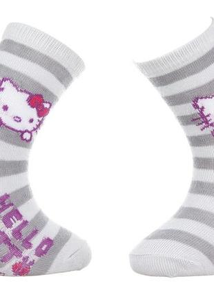 Шкарпетки hello kitty tete hk + rayures сірий діт 23-26, арт32770-6