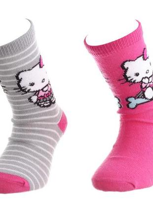 Шкарпетки hello kitty socks 2p пурпурний, сірий діт 31-35 арт 36762-1