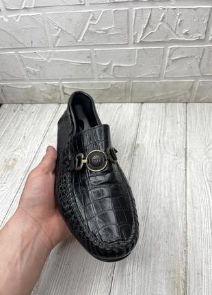 Мокасини шкіряні versace 42 розмір