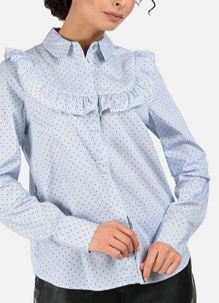 Сорочка в горох з рюшею від h&m