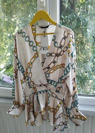 Новая блузка zara xs