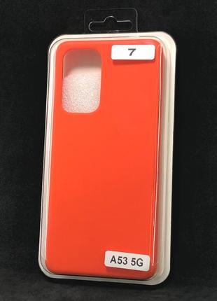 Чехол для телефона samsung a53 (5g) silicone original full №7 new apricot (4you)