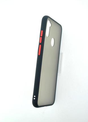 Чехол для телефона samsung a21/a215 silicone gingle matte black/red