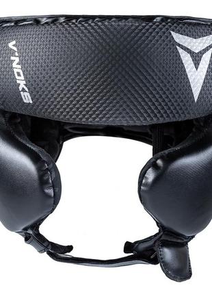 Боксерский шлем тренировочный v`noks optima 60228 черный l/xl