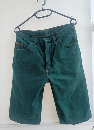 Винтажные темно зеленые шорты, 38 размер