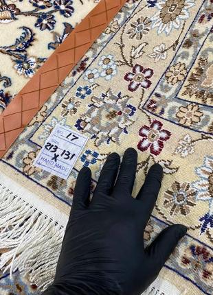 Ковер ручной работы наин мохаммади 212х131 см шерсть с шелком