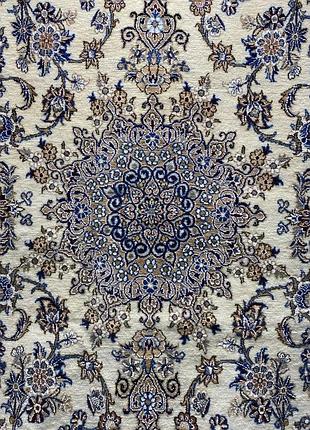 Ковер ручной работы наин мохаммади 212х131 см шерсть с шелком