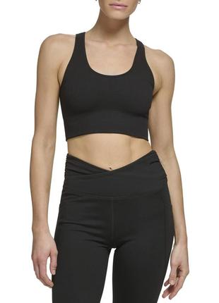 Спортивный топ в рубчик dkny