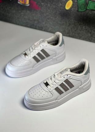 Adidas dass ler white grey, кросівки жіночі адідас, кроссовки адидас женские4 фото