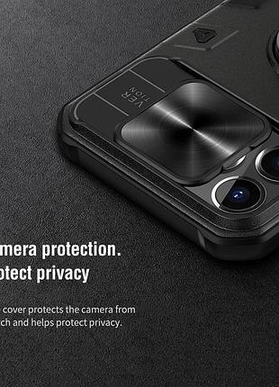 Чохол з кільцем підставкою nillkin camshield armor для iphone 13 pro 9