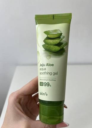 Универсальный гель с алое skin79 jeju aloe aqua soothing gel для лица, тела и волос