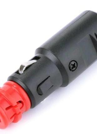 Штекер прикуривателя ман, daf, scania адаптер маленький разъем 12-24v с предохранителем 15а