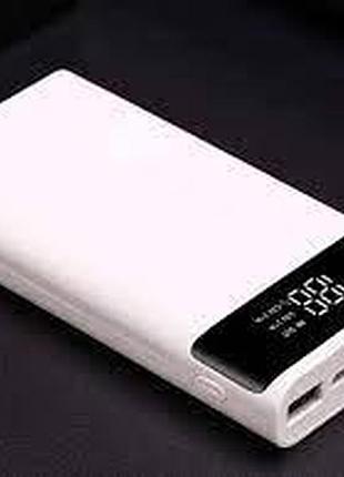 Power bank повербанк на 20000mah usb type c белый