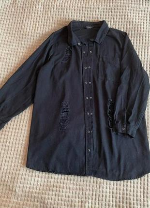 Стильна джинсова сорочка (джинсовка)