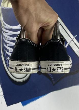 Converse all star кроссовки кеды мокасины 36 размер черные оригинал6 фото