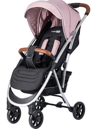 Прогулочная коляска для ребенка freeon lux premium dusty pink-black
