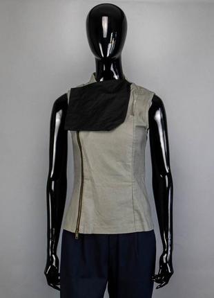 Стильная безрукавка на замочке dogstar.льняная майка