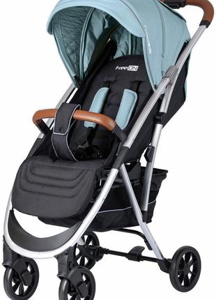 Коляска для дитини прогулочная freeon lux premium blue-black