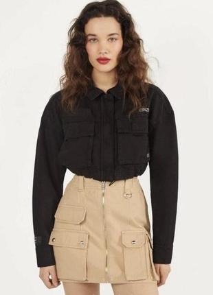 Вкорочена джинсова куртка bershka3 фото