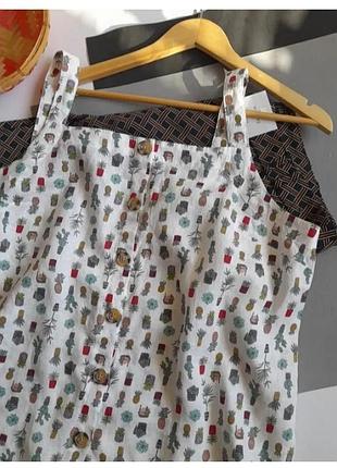 Нереально красивая майка лен р 20-22 next