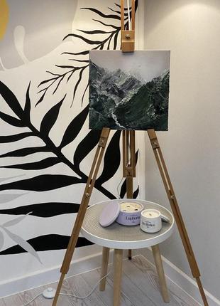 Торшер напольный на деревянном основании с цилиндрическим абажуром, 130 - 200 см