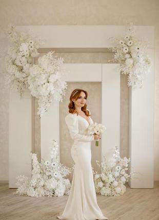 Весільна сукня. бренд- cristal! одягнена 1 раз, після хім.чистки.