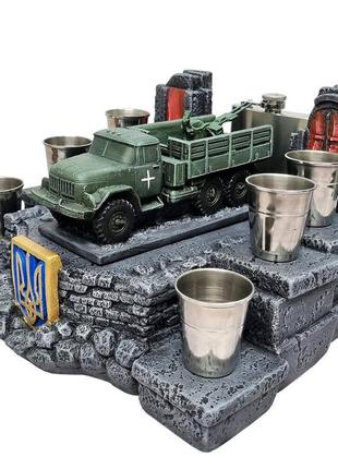 Штоф зіл 131+ зу-23-2 №2 декоративна підставка, тематичний міні бар