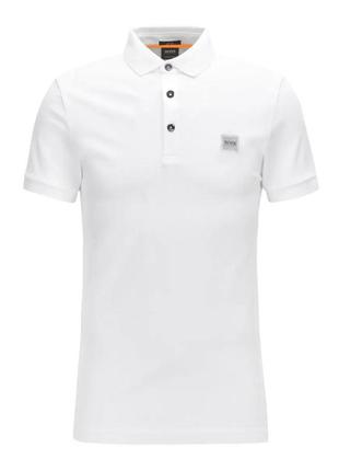 Поло чоловіче boss cotton regular-fit polo shirt with logo patch 13923wt xl