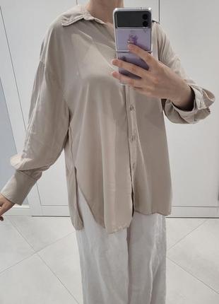 Базова сорочка оверсайз zara