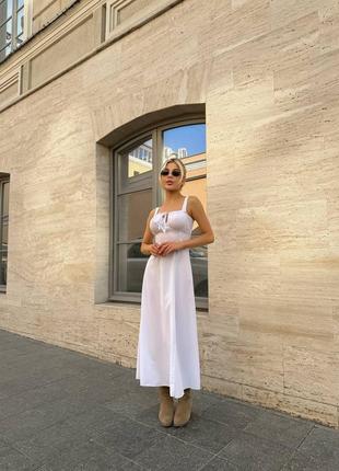 Хорошее платье - сарафан со шнуровкой и имитацией корсета md-1063