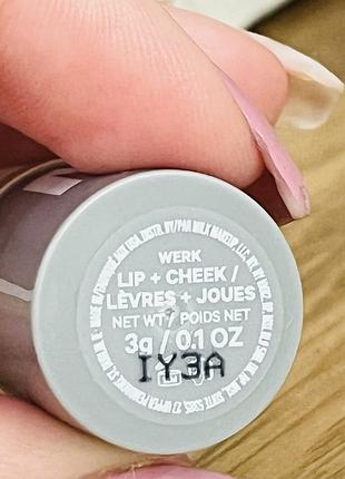 Оригинальный milk makeup mini lip + cheek werk - универсальный мини-средство румяна помада