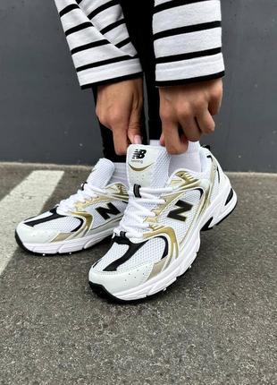 Женские кроссовки new balance 530 silver gold