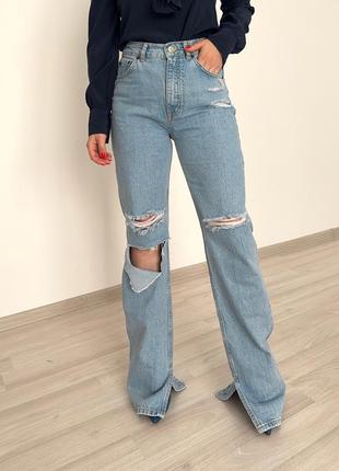 Неймовірні джинси з розрізами pull&bear