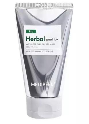 Пілінг-маска для обличчя medi-peel herbal peel tox wash off type cream mask pro 120 g