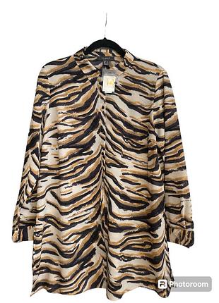 Сорочка в тигровий принт