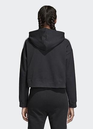 Новое женское кроп худи кофта adidas cropped hoodie 4