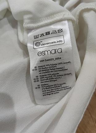 Жіноча футболка esmara, розмір s, m, білий 4