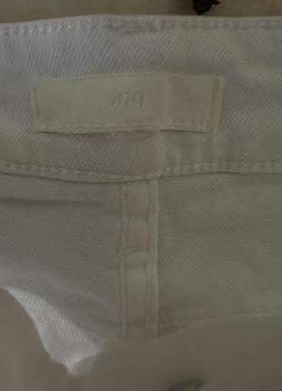 H&amp;m шорты джинсовые белые 4