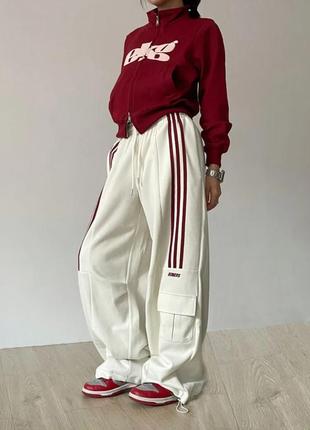 Жіночі спортивні штани в смужку qweek y2k1 фото