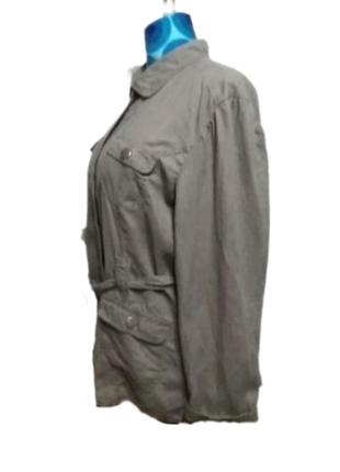 Льняной жакет с накладными карманами 46-48 размер zay5 фото